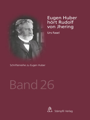 cover image of Eugen Huber hört Rudolf von Jhering